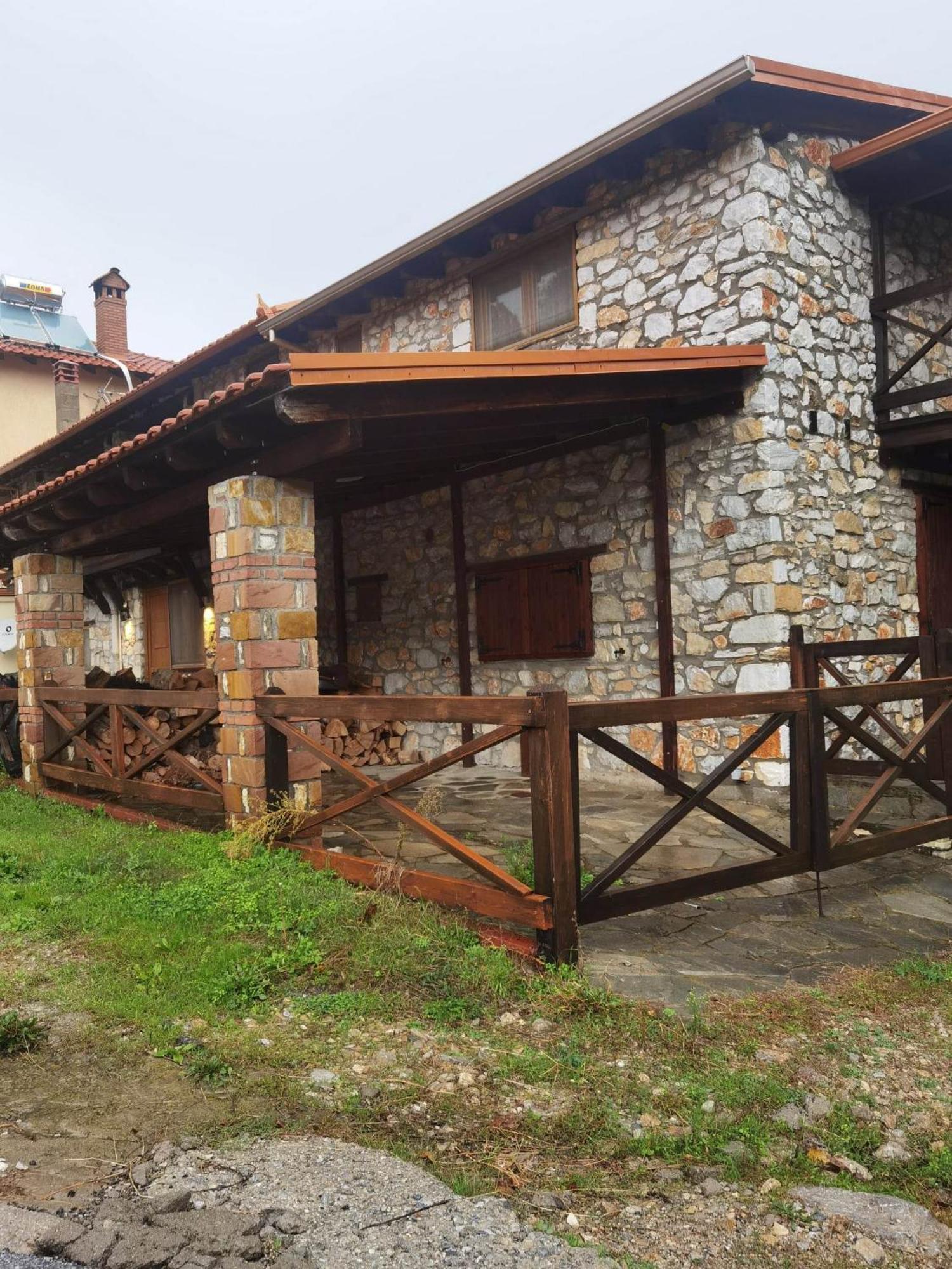 Traditional Stone Cottage In Palio Elatohori Exteriör bild